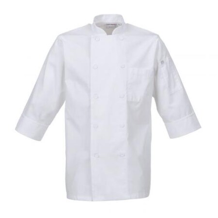 Chef Works (2XL) White 3/4 Sleeve Coat JLCL-WHT-2XL